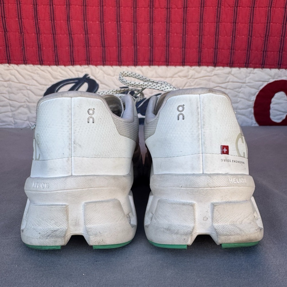 Size 9.5 - On Cloudmonster Running‎ Sneakers in Gray and Green - Picture 7 of 12